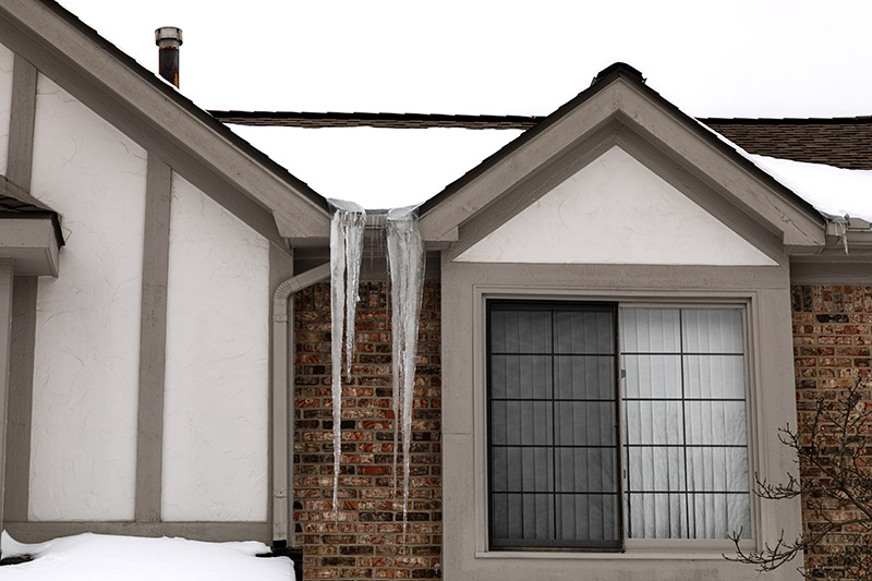 Home Icicles ice damage